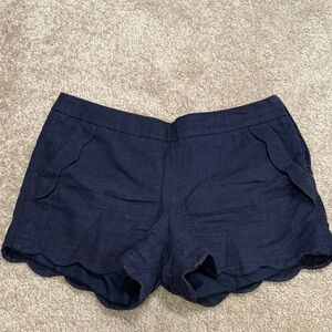 Cynthia Rowley Dark Blue Scalloped Women's Shorts